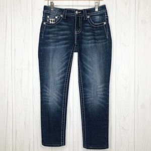 MISS ME Mid-rise Houndstooth Skinny Jeans